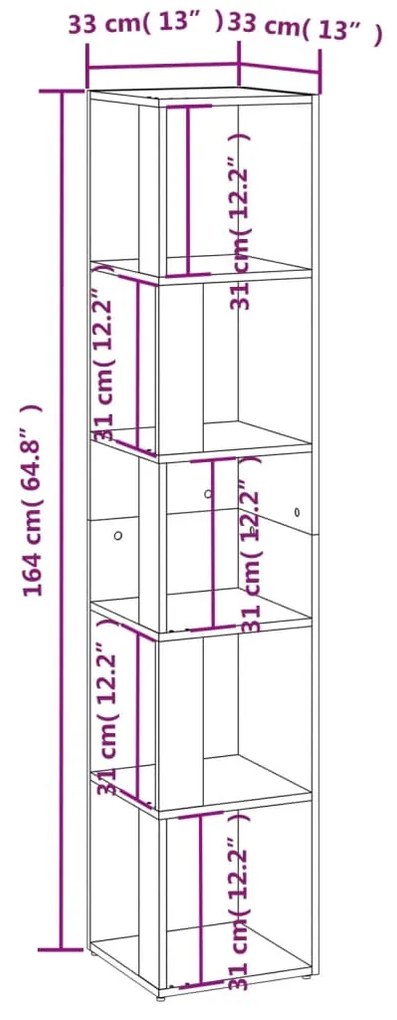 ΓΩΝΙΑΚΟ ΈΠΙΠΛΟ ΚΑΠΝΙΣΤΗ ΔΡΥΣ 33X33X164,5 ΕΚ. ΑΠΟ ΕΠΕΞΕΡΓ. ΞΥΛΟ 816026