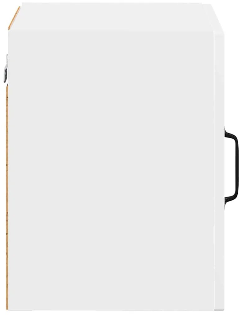 vidaXL Κρεμαστό ντουλάπι κουζίνας με ράφι Λευκό 40 x 31 x 40 εκ.
