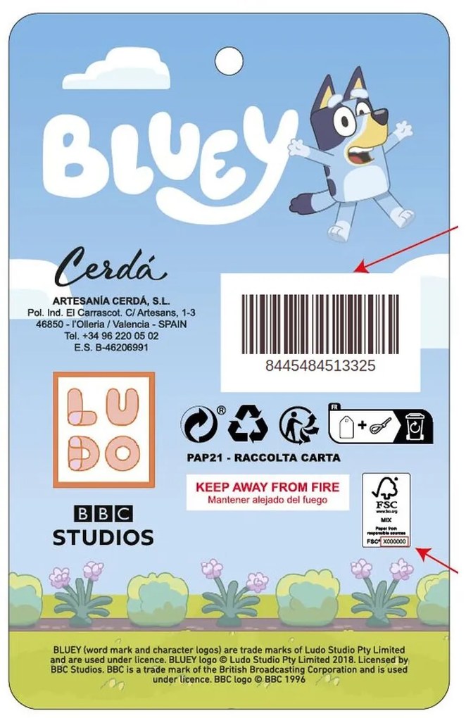 Σετ Χαρτικών Bluey Μπλε