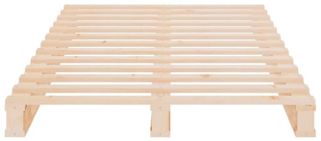 vidaXL Κρεβάτι Παλέτες 75 x 190 εκ. Μασίφ Ξύλο Πεύκου Small Single