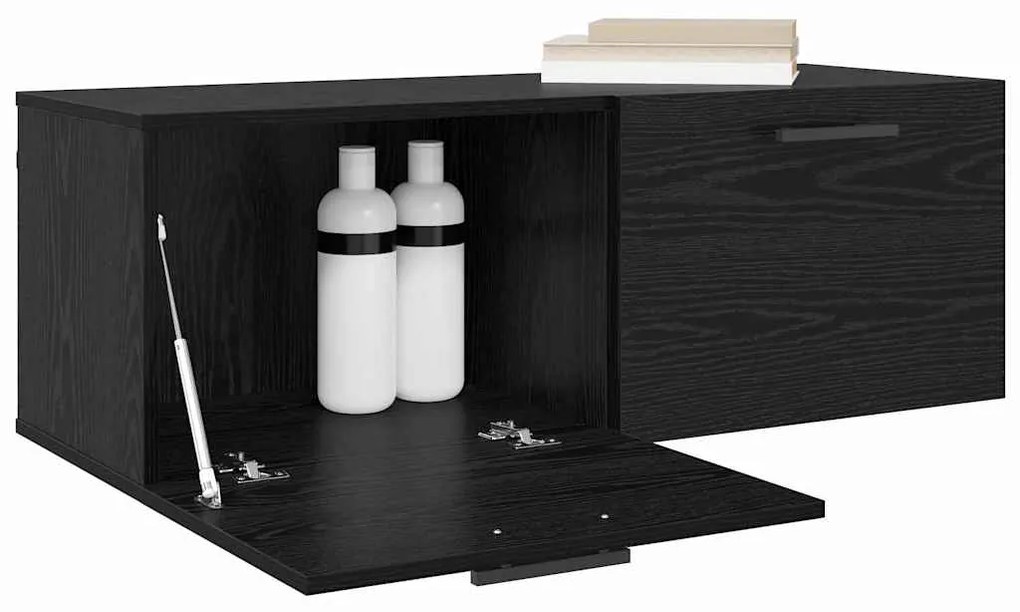 vidaXL Ντουλάπα Τοίχου Επιτοίχιο Μαύρη δρυς 100 x 36.5 x 35 cm
