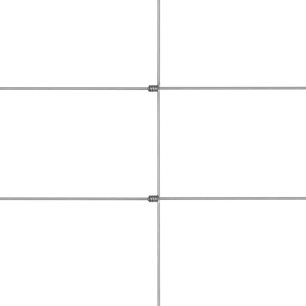 vidaXL Συρματόπλεγμα Περίφραξης Ασημί 50 x 1,6μ. Γαλβανισμένος Χάλυβας