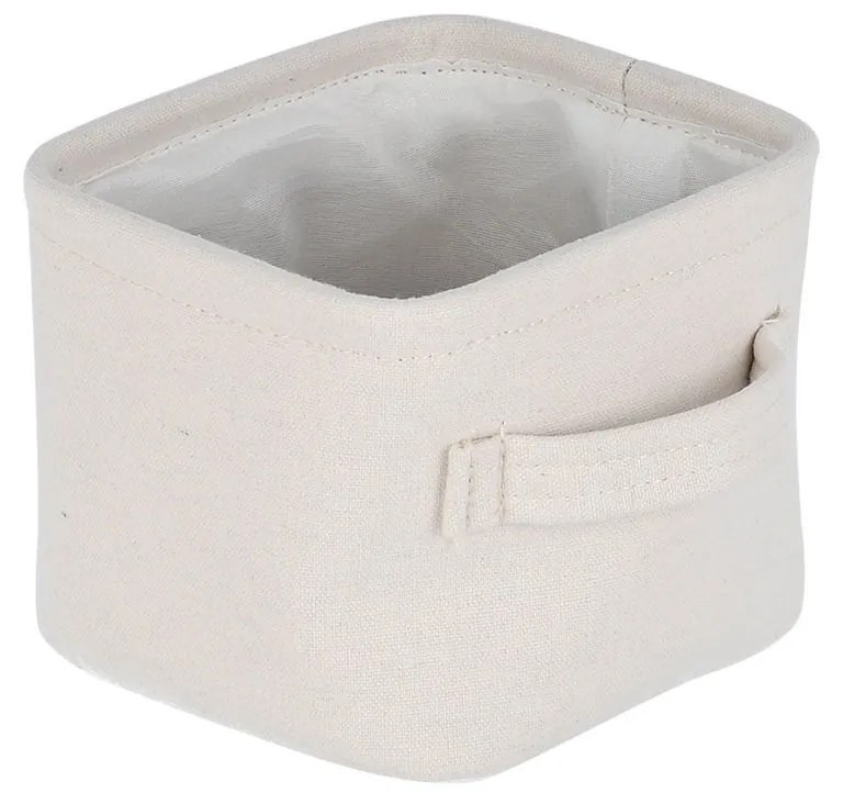 Κουτί Αποθήκευσης &amp; Οργάνωσης Ivory 13.5x12.5x10.5cm Με Χερούλια