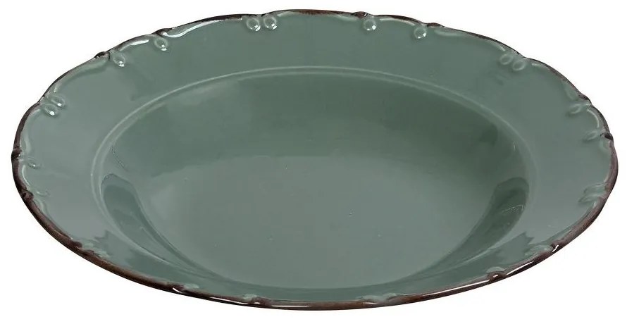 Πιάτο Φαγητού Βαθύ (Φ23) Espiel Liana Green TLU104K6