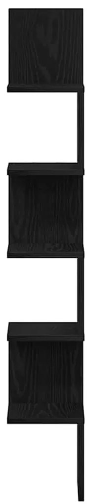 vidaXL Γωνιακό ράφι Μαύρη δρυς 20 x 20 x 127.5 cm Επεξεργασμένο ξύλο
