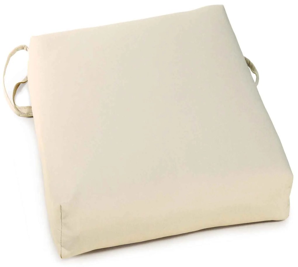 Μαξιλάρι Καθίσματος 154657 Ecru 37χ40Χ6cm Πολυέστερ