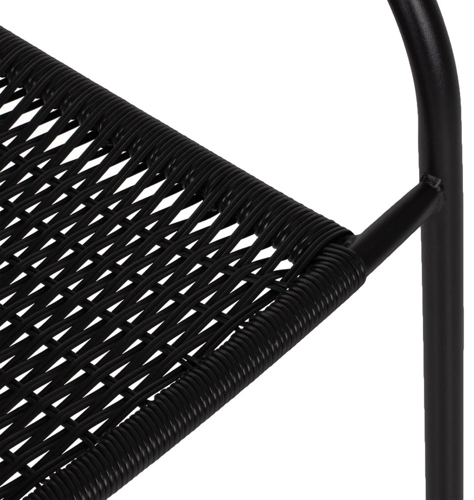 Καρέκλα - Πολυθρόνα CAMEL C5015.03 Μαύρη Μεταλλική με Wicker 50x55x73Y εκ. 50x55x73 εκ.