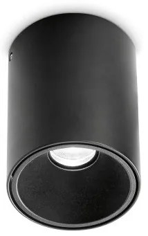 Σποτ Φωτιστικό Οροφής LED 10W Μαύρο 3000K Φ8cm Nitro 206004 Ideal Lux 206004
