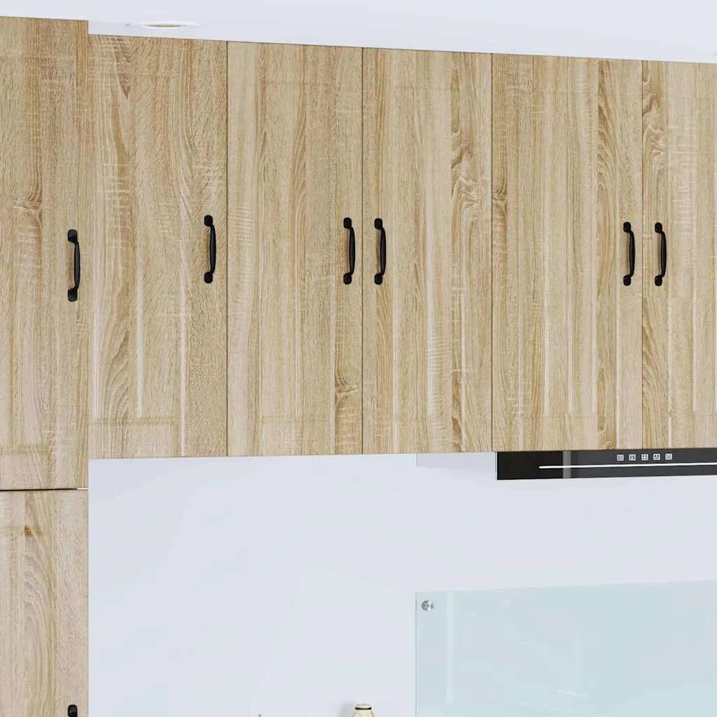 vidaXL Κρεμαστό ντουλάπι κουζίνας με ράφι Δρύς Sonoma 60 x 31 x 80 εκ.