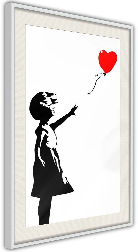 Αφίσα - Banksy: Girl with Balloon I - 20x30 - Χρυσό - Χωρίς πασπαρτού