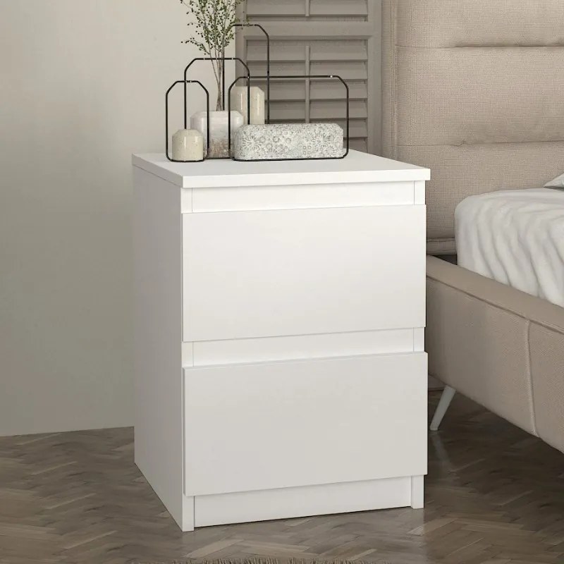 Κομοδίνο Breve Megapap χρώμα λευκό 39,8x41,8x55εκ.-GP042-0268,2