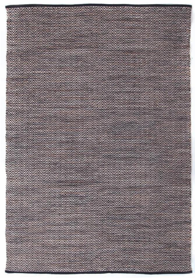 Χαλί Urban Cotton Kilim Venza Black Royal Carpet &#8211; 160×230 cm 160X230