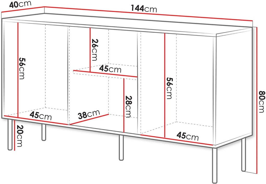Μπουφές Inserto 150 3D-Mauro