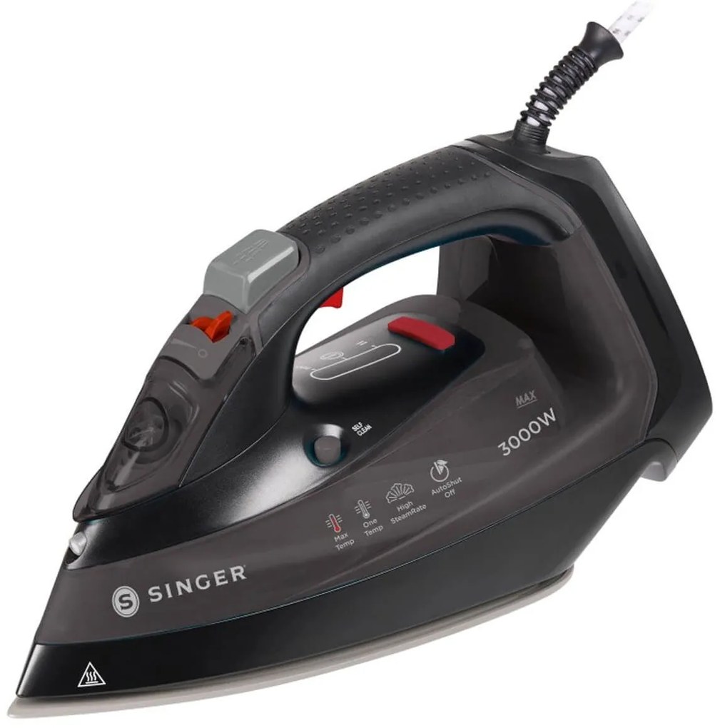 Σίδερο Ατμού Singer STI-2050 με Ισχύ 3000W και Χωρητικότητα Νερού 350ml