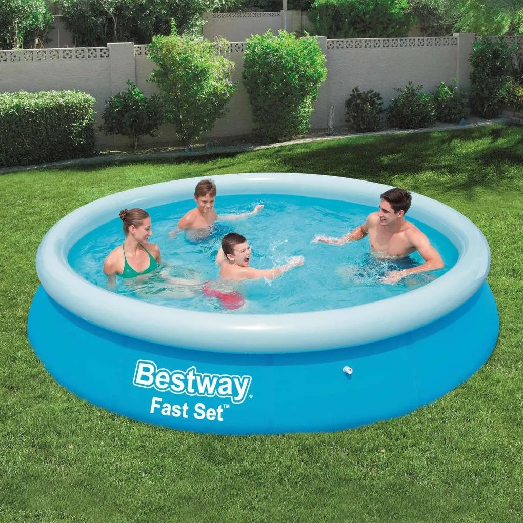 BESTWAY ΠΙΣΙΝΑ ΦΟΥΣΚΩΤΗ ΣΤΡΟΓΓΥΛΗ FAST SET 366 X 76 ΕΚ. 57273 3202417