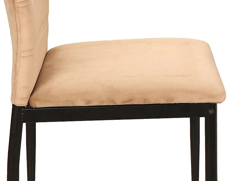 RIP VELVET CHAIR BLACK FRAME / BEIGE BLUVEL 28 DIOMMI RIPVCBE