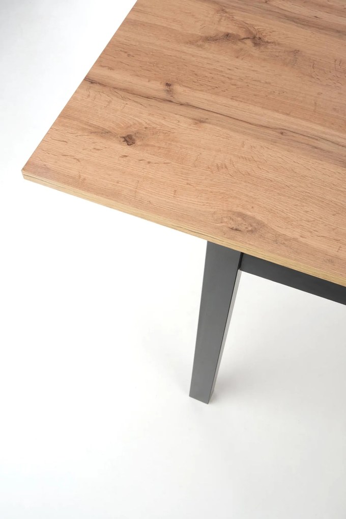 GREG table, color: wotan oak/black DIOMMI V-PL-GREG-ST