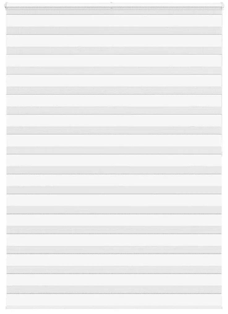 vidaXL Ζέβρα τυφλή Λευκό Πλάτος υφάσματος 150,9 εκ. Πολυεστέρας