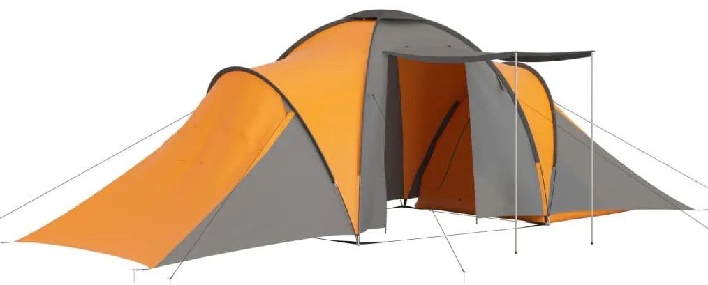 Σκηνή Camping 6 Ατόμων Γκρι / Πορτοκαλί - Γκρι