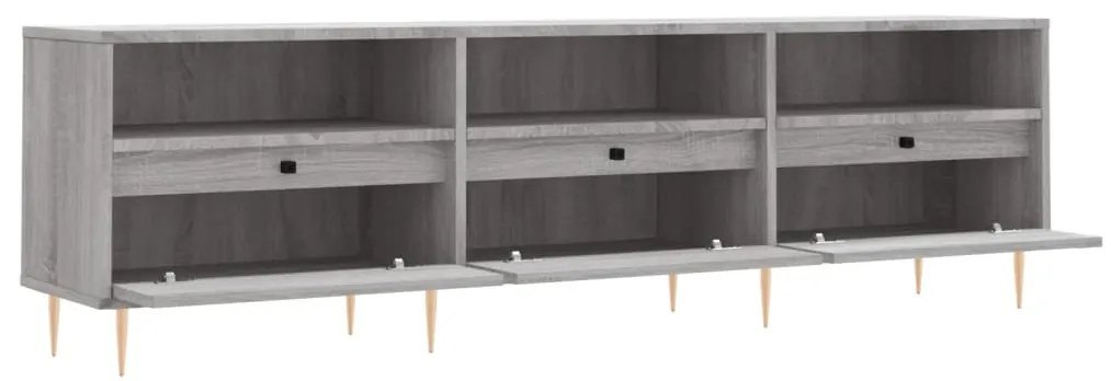 vidaXL Έπιπλο Τηλεόρασης Γκρι Sonoma 150x30x44,5 εκ. από Επεξεργ. Ξύλο