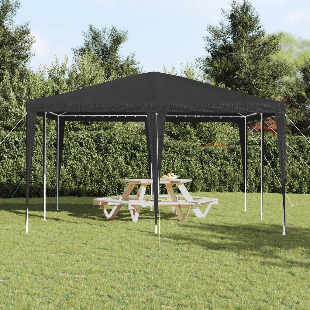 vidaXL Σκηνή Πάρτυ Ανθρακί, Λευκό 400 x 400 x 266 εκ