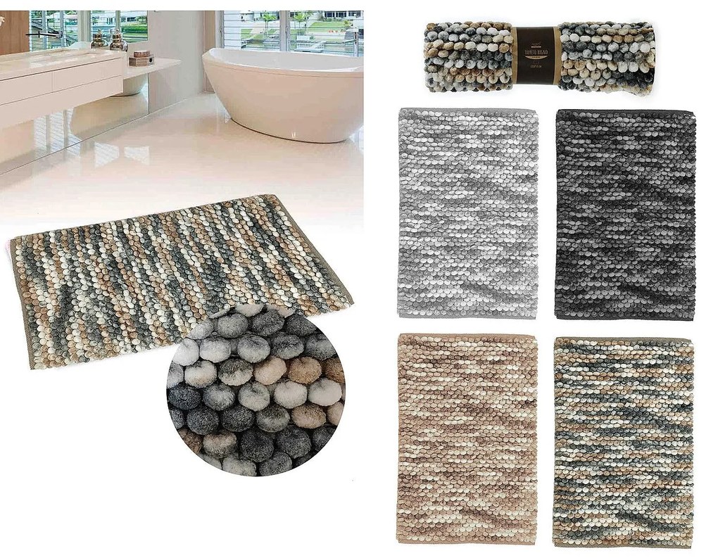 Πατάκι Μπάνιου 60% Βαμβάκι/40% Polyester 50x80cm Σε 4 Χρώματα