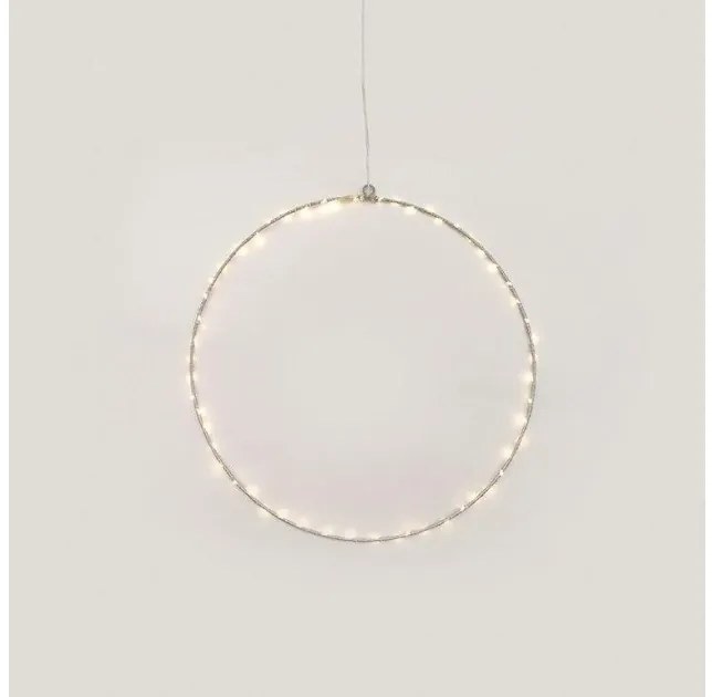 Χριστουγεννιάτικο Στεφάνι με 45 Mini LED Φ30 ACA-X064514227-Κίτρινο X064514227