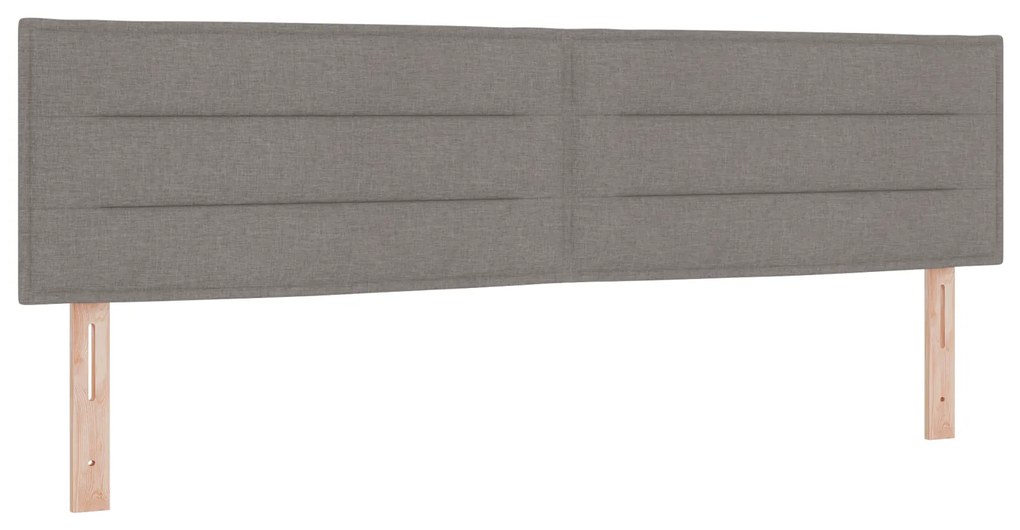 vidaXL Κρεβάτι Box Spring με Στρώμα σε Ταουπέ, 180 x 200 εκ. Ύφασμα