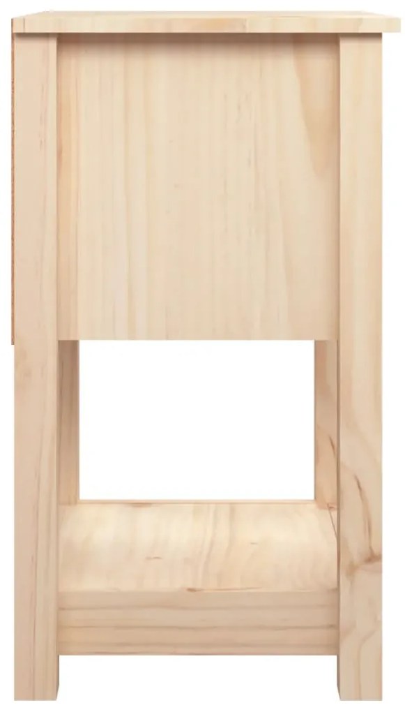 vidaXL Κομοδίνο 40 x 35 x 61,5 εκ. από Μασίφ Ξύλο Πεύκου