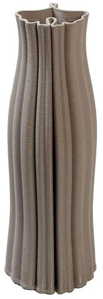 Βάζο Πορσελάνινο Ανάγλυφο TPR104 9,5x9,5x28cm Brown Espiel Porcelain