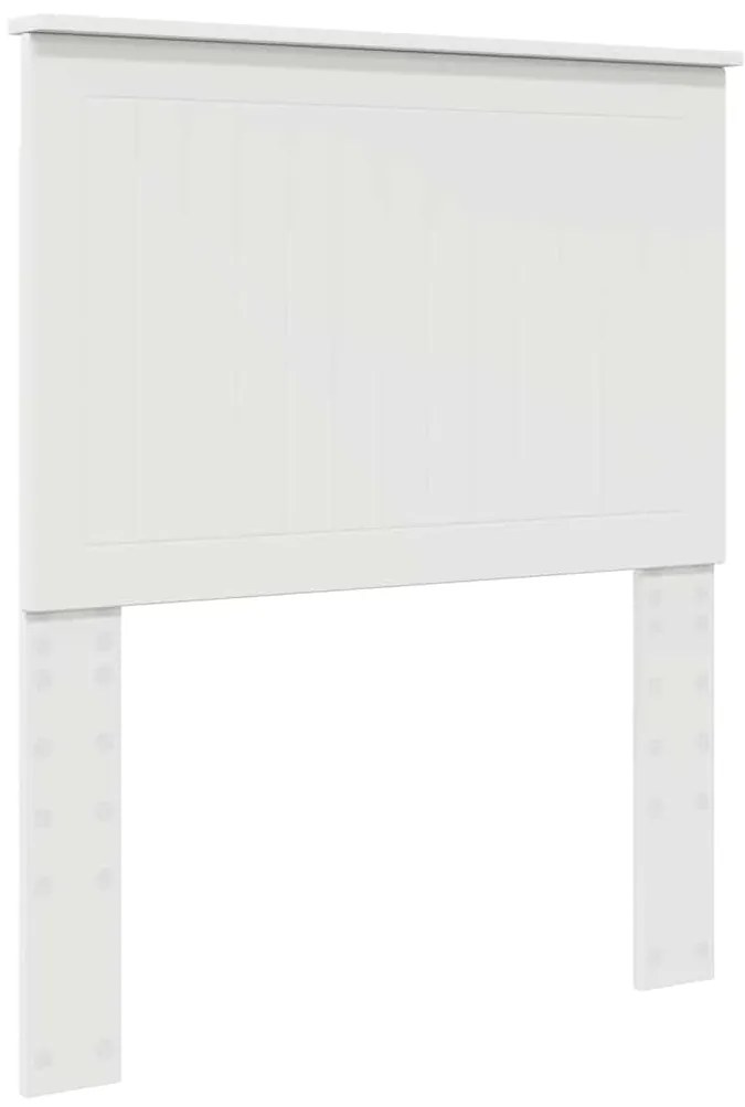 vidaXL Κεφαλάρι με κεφαλάρι Λευκό 80 cm Επεξεργασμένο ξύλο