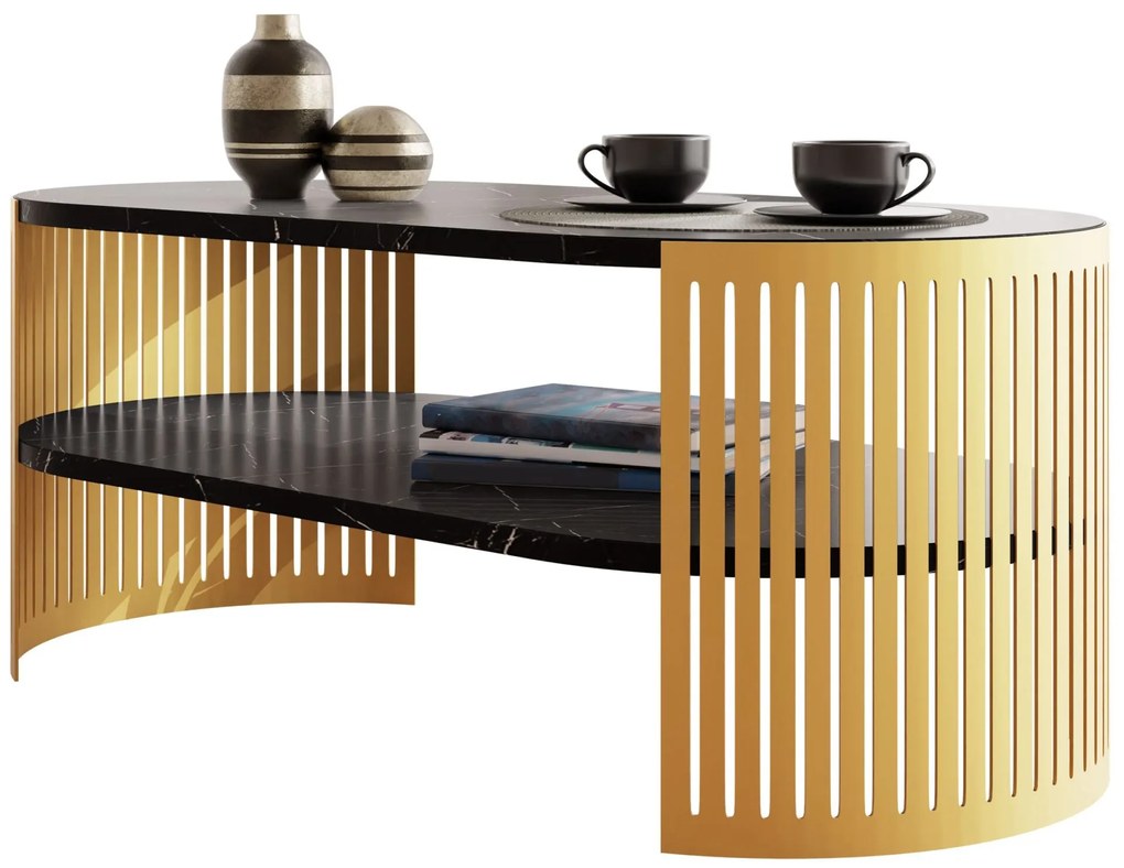 Τραπεζάκι σαλονιού Fikoli GD I-Mauro Marmaro - 100.00Χ50.00Χ40.00cm