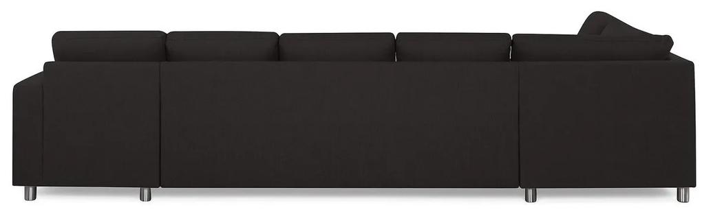 Γωνιακός Καναπές Scandinavian Choice C157, Ασημί, Ανθρακί, 344x199x80cm, Πόδια: Μέταλλο | Epipla1.gr