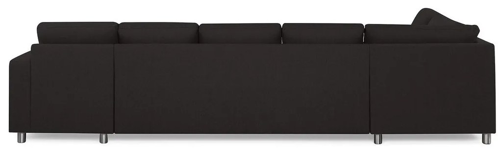 Γωνιακός Καναπές Scandinavian Choice C157, Μαύρο, 344x199x80cm