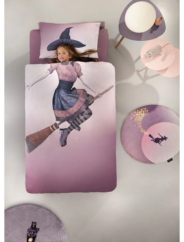 Σεντόνια Παιδικά Spell (Σετ 3τμχ) Purple Saint Clair Μονό 170x250cm 100% Cotton