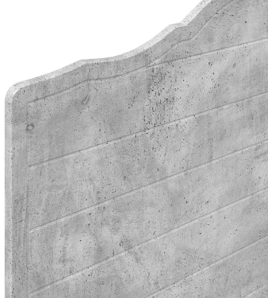 vidaXL Κεφαλάρι με κεφαλάρι Σκυρόδεμα Γκρι 100 cm Επεξεργασμένο ξύλο