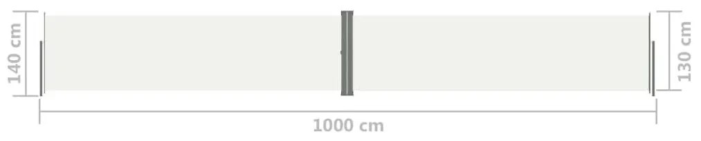 Σκίαστρο Πλαϊνό Συρόμενο Κρεμ 140 x 1000 εκ. - Κρεμ