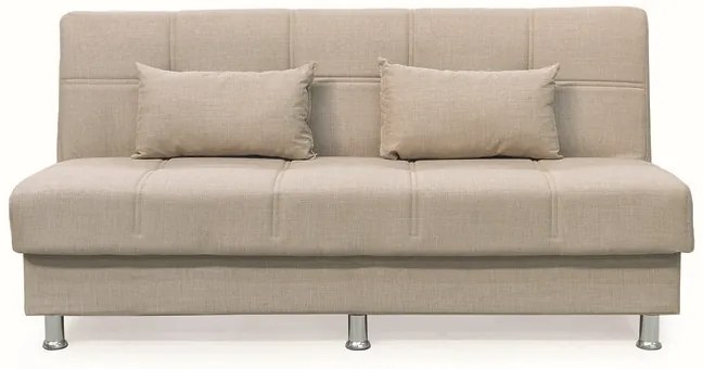 FELINA LIGHT BROWN ΥΦΑΣΜΑ 3ΘΕΣΙΟΣ ΚΑΝΑΠΕΣ/ΚΡΕΒΑΤΙ ΜΕ ΑΠΟΘ.ΧΩΡΟ 182X90εκ.