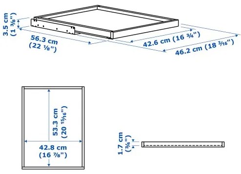 KOMPLEMENT Δίσκος με μηχαν. pull-out 002.463.56