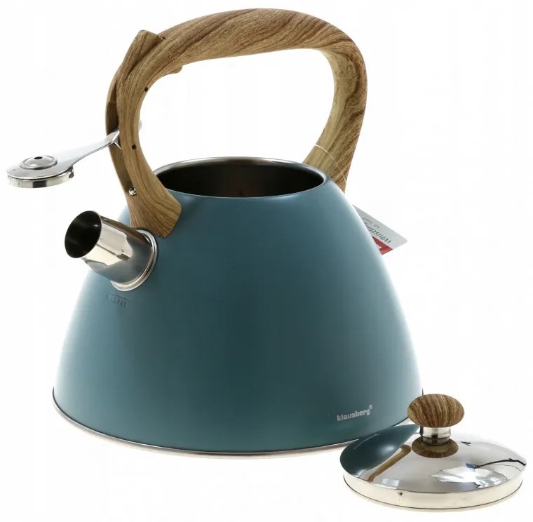 Τσαγιέρα Klausberg KB 7263, 22 cm, 3 l, Σφυρίχτρα ατμού, Επαγωγή, Μπλε
