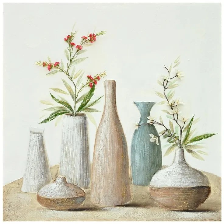 Πίνακας σε καμβά Vase Inart 100x3x100εκ 100x3x100 εκ.