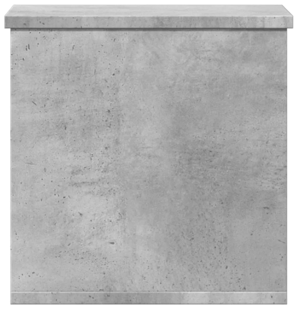 vidaXL Κουτί Αποθήκευσης Γκρι Σκυροδέματος 30x35x35 εκ. Επεξεργ. Ξύλο
