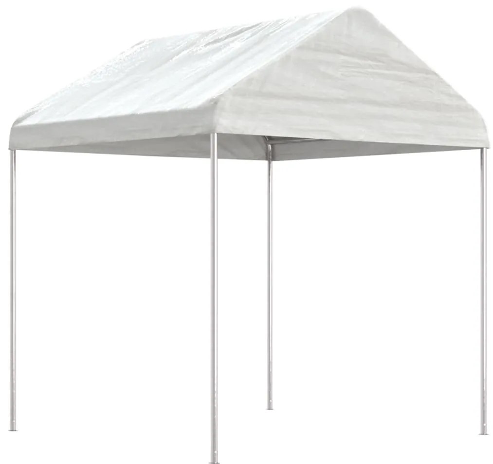 vidaXL Κιόσκι με Τέντα Λευκό 15,61 x 2,28 x 2,69 μ. από Πολυαιθυλένιο