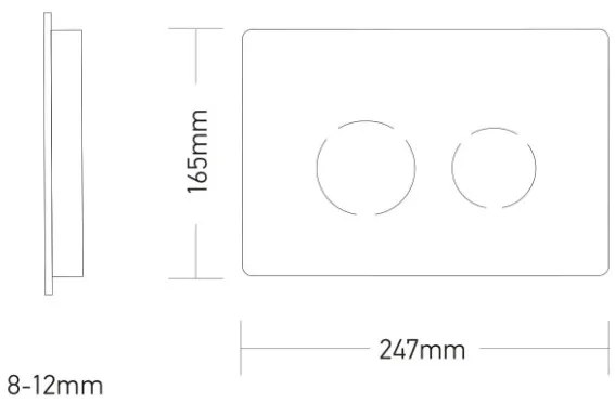 Πλακέτα χειρισμού easy touch circles wisa-Chrome