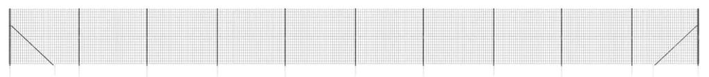 vidaXL Συρματόπλεγμα Περίφραξης Ανθρακί 1,4 x 25 μ. με Καρφωτές Βάσεις