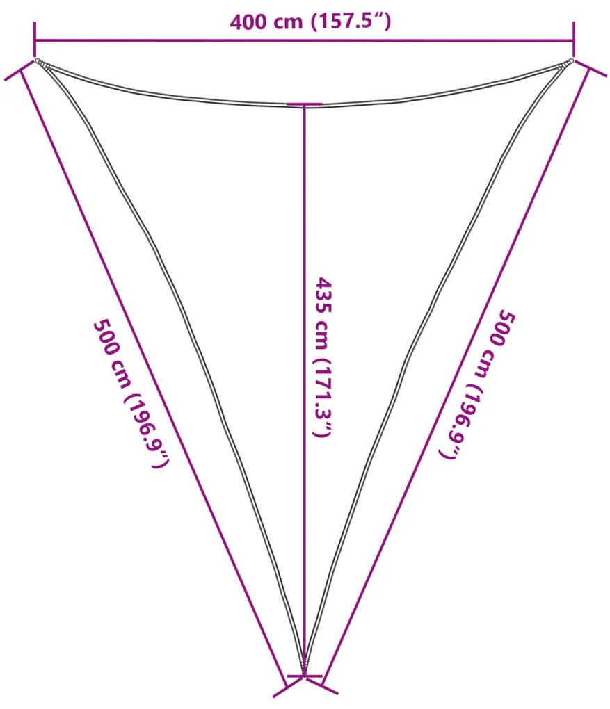 Πανί Σκίασης Κρεμ 4 x 5 x 5 μ. από HDPE 160 γρ./μ² - Κρεμ