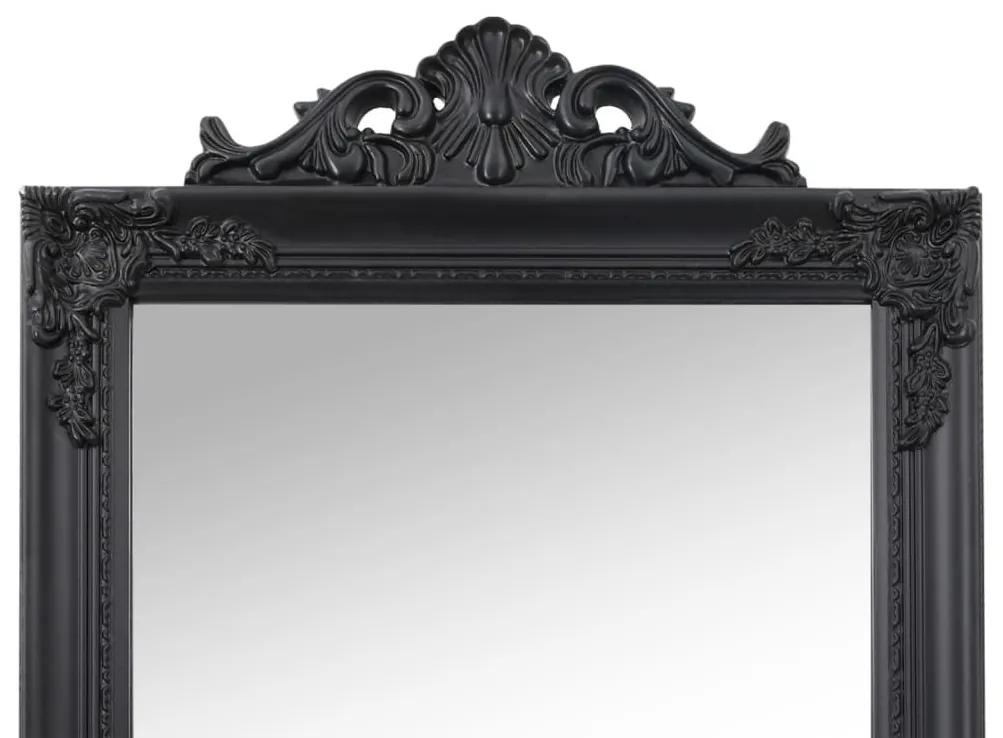 Καθρέπτης Επιδαπέδιος Μαύρος 45 x 180 εκ. - Μαύρο