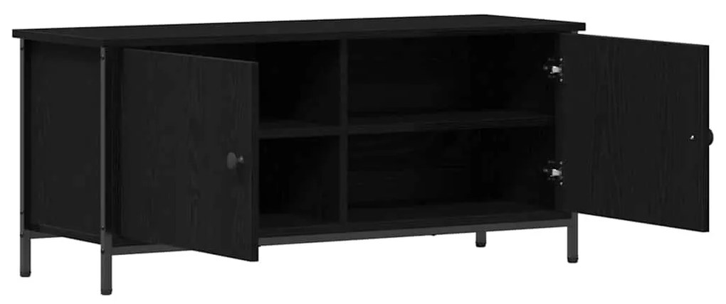 vidaXL Ντουλάπι Τηλεόρασης Μαύρη δρυς 100 x 35 x 45 εκ.
