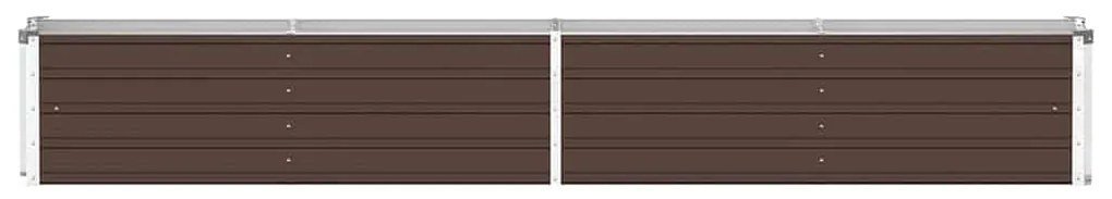 vidaXL Ζαρντινιέρα Υπερυψωμένη Καφέ 320x40x45 εκ. Γαλβανισμ. Χάλυβας