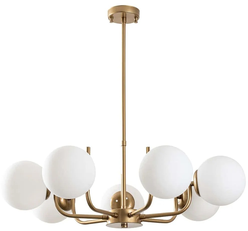 Φωτιστικό Οροφής Antler 521SHN3501 Φ74x70cm 7xE14 40W Gold Opviq